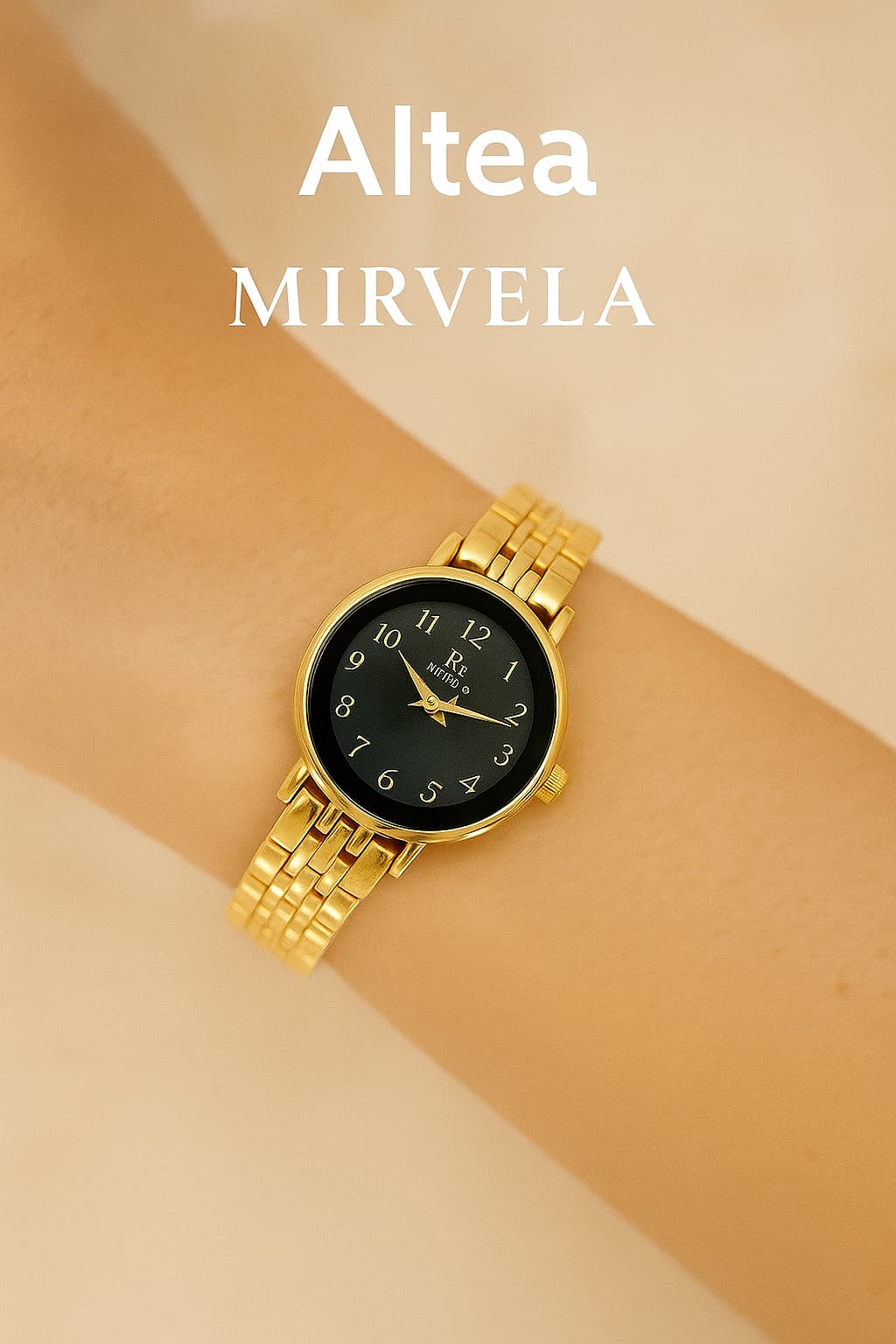 MİRVELA ALTEA -SİYAHIN ZERAFETİ KADIN KO SAATİ