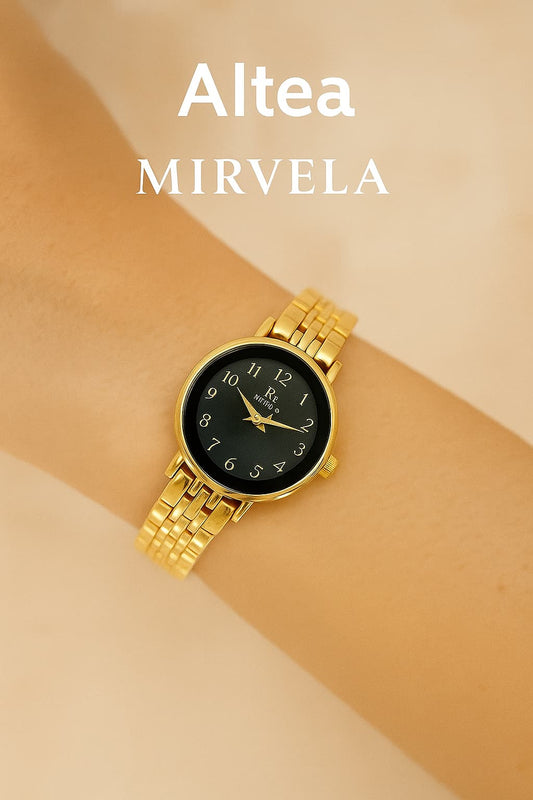 MİRVELA ALTEA -SİYAHIN ZERAFETİ KADIN KO SAATİ