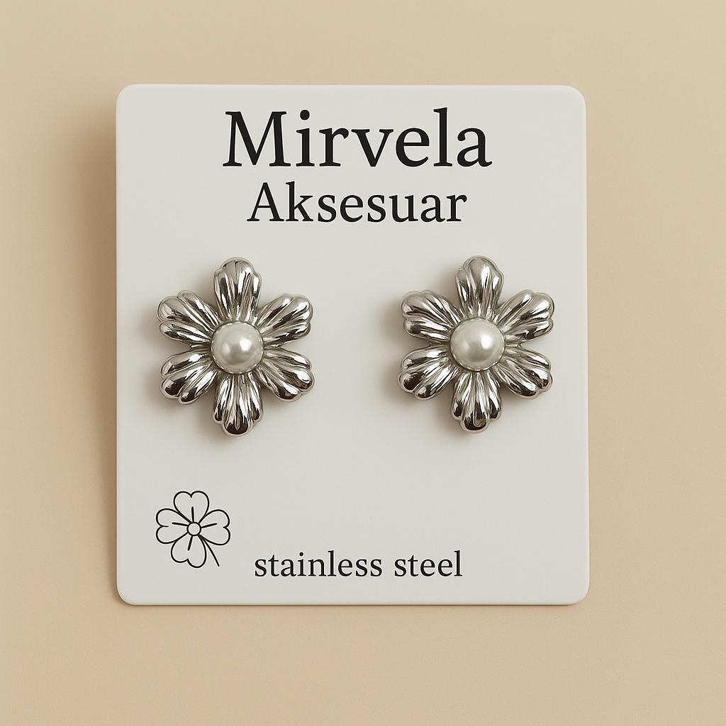 MİRVELA AÇELYA İNCİ TAŞLI KÜPE